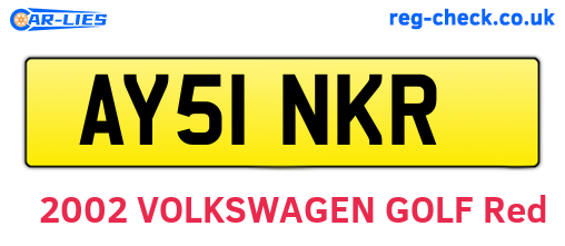 AY51NKR are the vehicle registration plates.