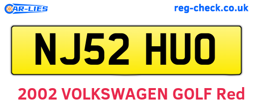NJ52HUO are the vehicle registration plates.