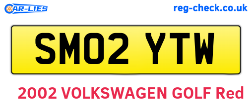 SM02YTW are the vehicle registration plates.