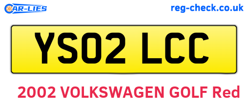 YS02LCC are the vehicle registration plates.