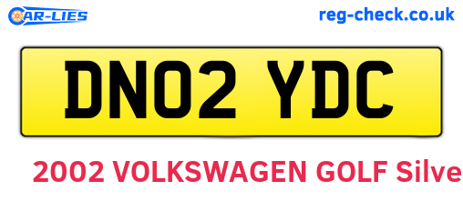 DN02YDC are the vehicle registration plates.