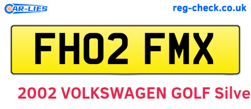 FH02FMX are the vehicle registration plates.