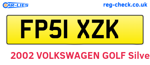 FP51XZK are the vehicle registration plates.