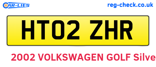 HT02ZHR are the vehicle registration plates.