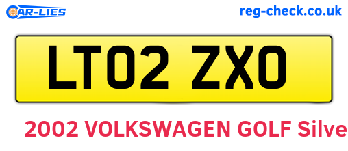 LT02ZXO are the vehicle registration plates.