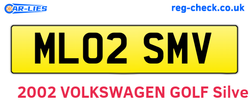 ML02SMV are the vehicle registration plates.