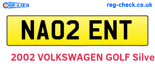 NA02ENT are the vehicle registration plates.