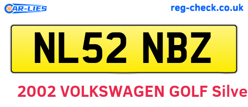 NL52NBZ are the vehicle registration plates.