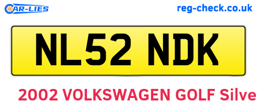 NL52NDK are the vehicle registration plates.