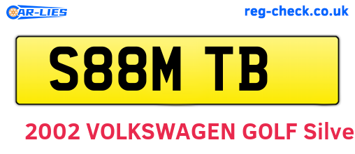 S88MTB are the vehicle registration plates.