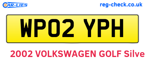 WP02YPH are the vehicle registration plates.