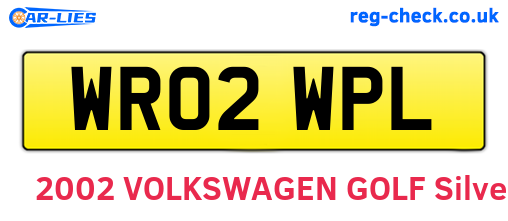 WR02WPL are the vehicle registration plates.