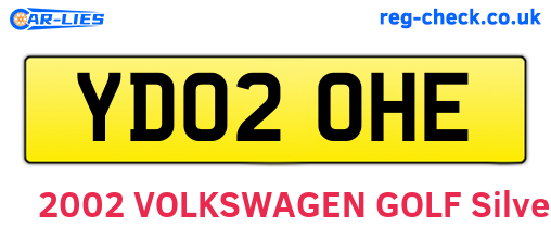 YD02OHE are the vehicle registration plates.