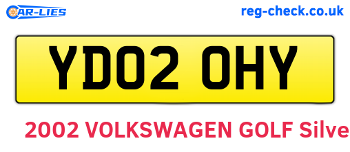 YD02OHY are the vehicle registration plates.