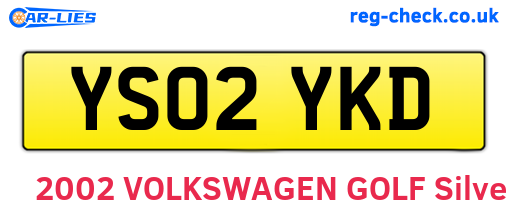 YS02YKD are the vehicle registration plates.