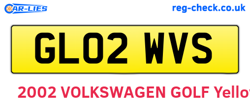 GL02WVS are the vehicle registration plates.