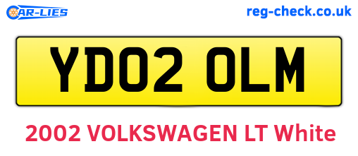 YD02OLM are the vehicle registration plates.