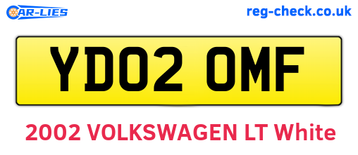 YD02OMF are the vehicle registration plates.