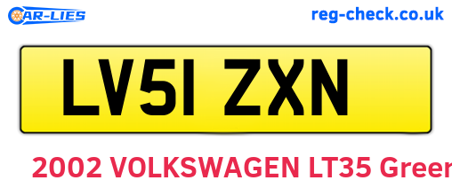 LV51ZXN are the vehicle registration plates.