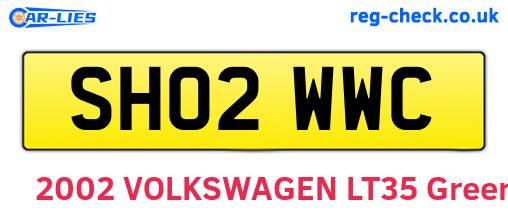 SH02WWC are the vehicle registration plates.