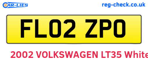FL02ZPO are the vehicle registration plates.