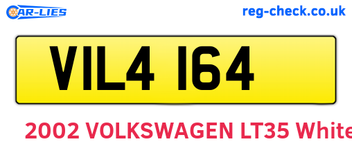 VIL4164 are the vehicle registration plates.
