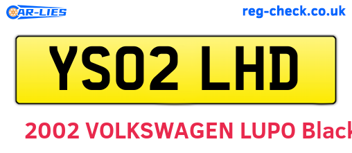 YS02LHD are the vehicle registration plates.
