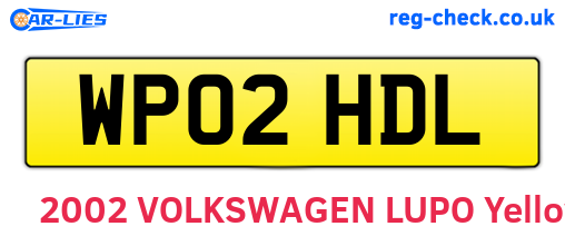 WP02HDL are the vehicle registration plates.