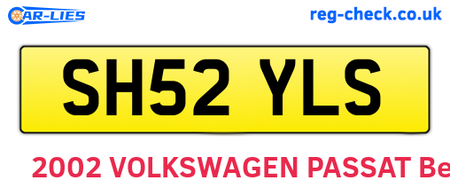SH52YLS are the vehicle registration plates.