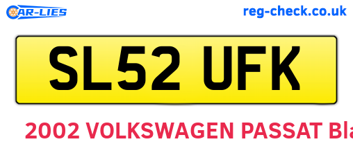 SL52UFK are the vehicle registration plates.