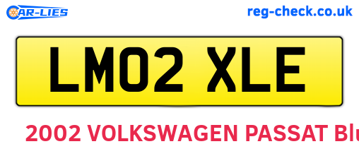 LM02XLE are the vehicle registration plates.