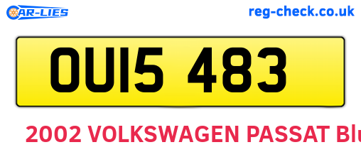 OUI5483 are the vehicle registration plates.