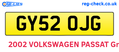 GY52OJG are the vehicle registration plates.