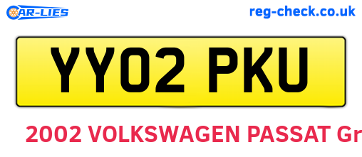 YY02PKU are the vehicle registration plates.