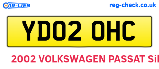 YD02OHC are the vehicle registration plates.