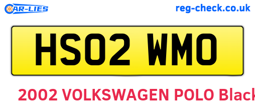 HS02WMO are the vehicle registration plates.
