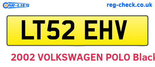 LT52EHV are the vehicle registration plates.