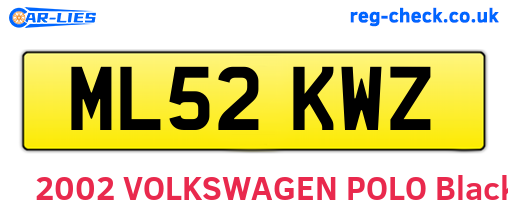 ML52KWZ are the vehicle registration plates.