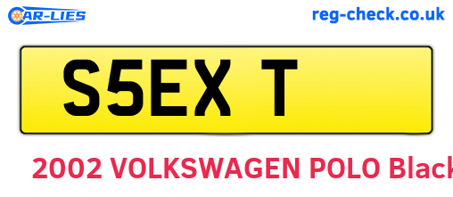 S5EXT are the vehicle registration plates.