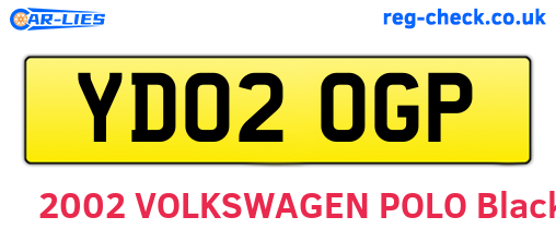 YD02OGP are the vehicle registration plates.