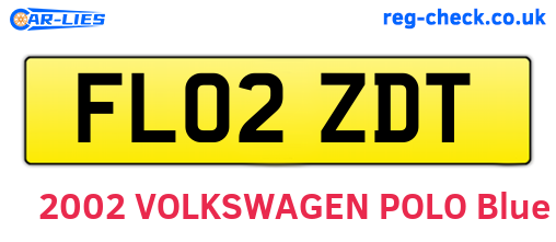 FL02ZDT are the vehicle registration plates.