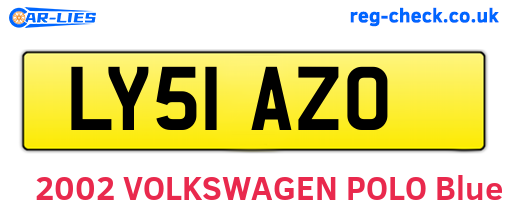 LY51AZO are the vehicle registration plates.