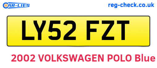 LY52FZT are the vehicle registration plates.