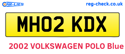 MH02KDX are the vehicle registration plates.