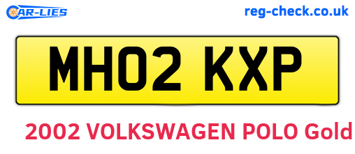 MH02KXP are the vehicle registration plates.