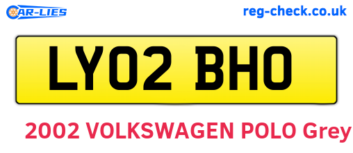 LY02BHO are the vehicle registration plates.
