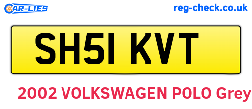 SH51KVT are the vehicle registration plates.