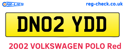 DN02YDD are the vehicle registration plates.