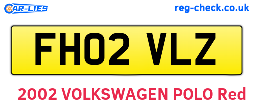 FH02VLZ are the vehicle registration plates.