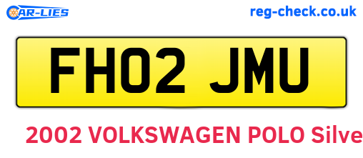 FH02JMU are the vehicle registration plates.